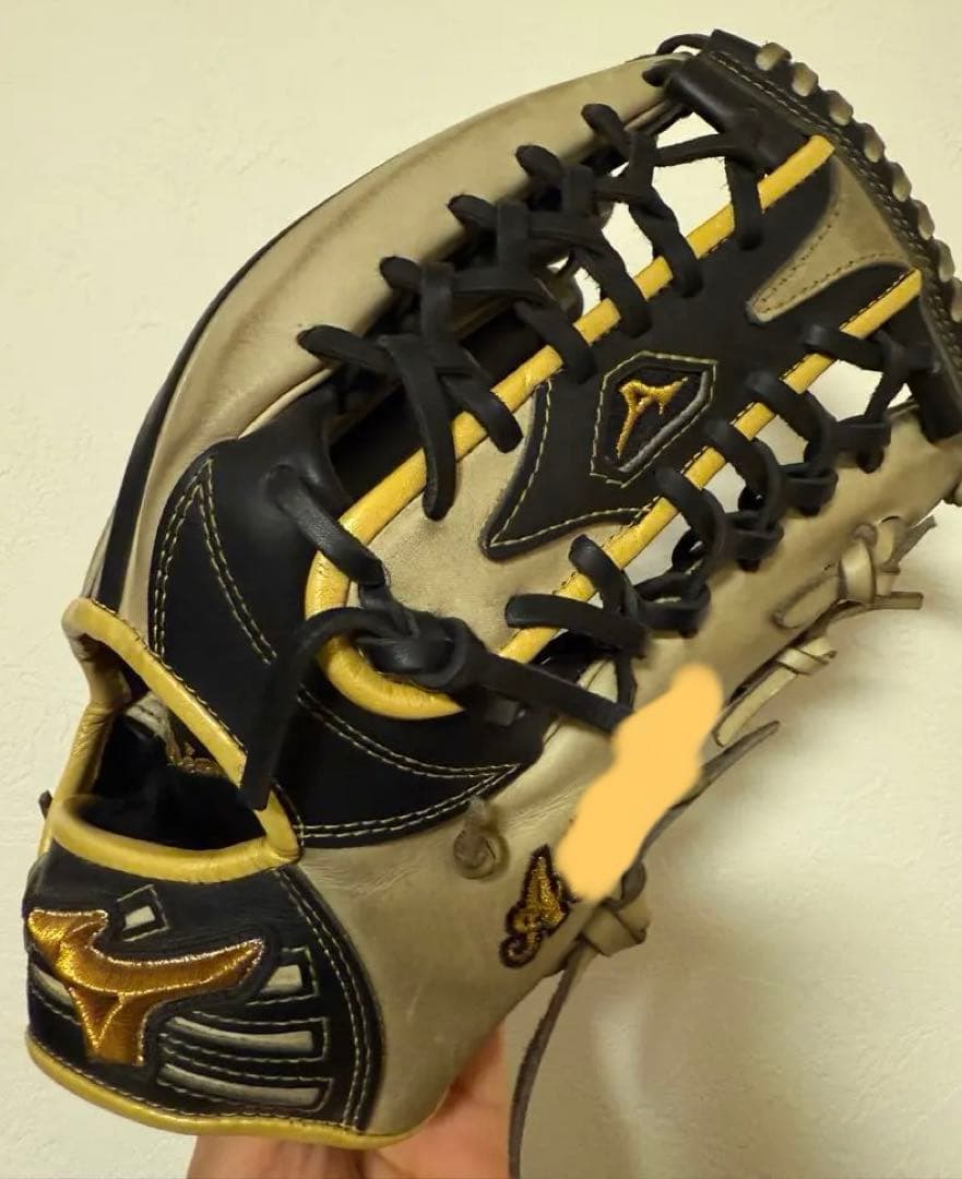 【中古/定価6万】ミズノプロ 外野手 西川型グラブ 黒ブロンド