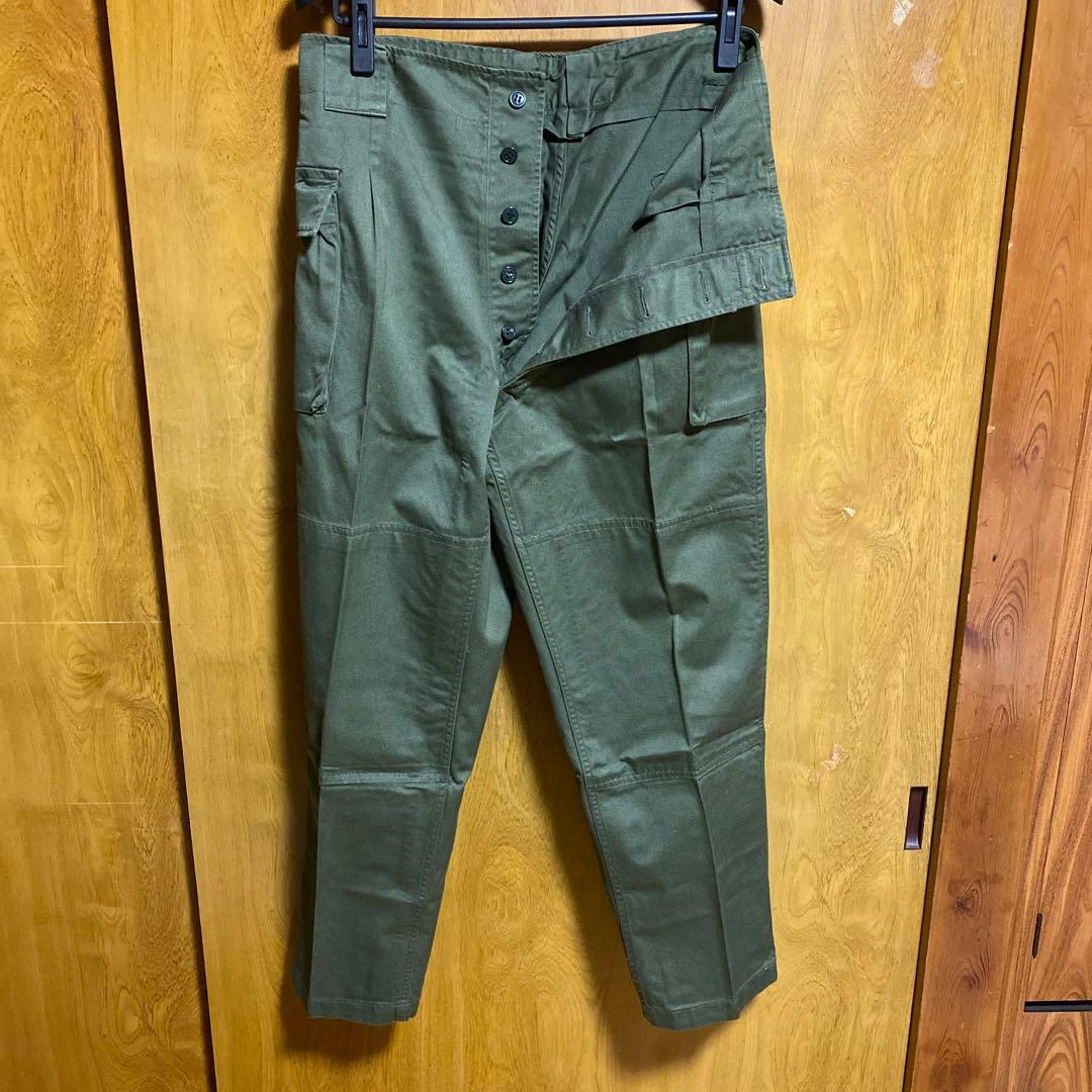 【未使用】防衛庁作業服ズボン.陸1号、フリーサイズジャケット、CAP、3点セット